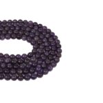 Ametist Dizi Mor Renk  Küre Kesim  8 mm  48 Adet  40 cm  A+ Kalite