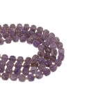 Ametist Dizi Mor Küp Faset Kesim  8x8 mm  35 Adet  39 cm  A Kalite