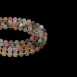 Rutil Kuvars Dizi Küp Faset Kesim  8x8 mm  35 Adet  39 cm  A Kalite