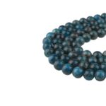 Apatit Doğaltaş Dizi Küre Kesim  10 mm  40 cm  Canlı Mavi Tonlarda