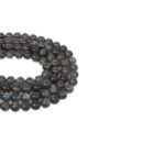 Labradorit Doğaltaş Dizi Küre Kesim  10 mm  38 Adet  40 cm  A+ Kalite