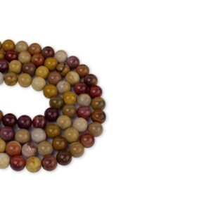 Monkay Jasper Doğaltaş Dizi Küre Kesim  10 mm  36 Adet  40 cm  A Kalite