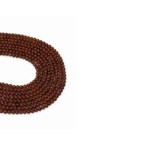 Lal Garnet (Lal Taşı) Doğaltaş Dizi Küre Kesim  4 mm  100 Adet  40 cm