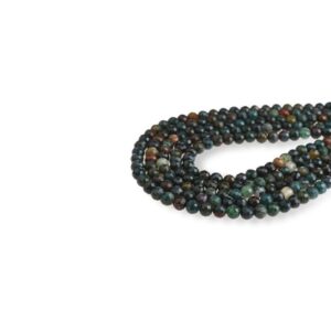 Kan Taşı (Heliotrop) Doğaltaş Dizi Faset Kesim  4 mm  80 Adet  40 cm