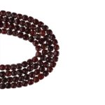 Lal Garnet Dizi Küp Faset Kesim  4x4 mm  70 Adet  40 cm