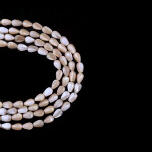 Sedef Taşı Dizi Damla Kesim  5x8 mm  48 Adet  40 cm