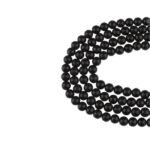 Şungit Dizi Küre Kesim  6 mm  60 Adet  40 cm  A+ Kalite