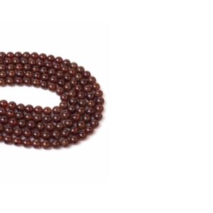 Lal Granat Dizi Küre Kesim  8 mm  51 Adet  40 cm  A+ Kalite