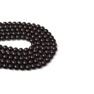 Lal Taşı (Granat) Dizi Küre Kesim  8 mm  46 Adet  40 cm  A+ Kalite