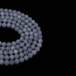 Akuamarin Dizi Faset Kesim  8 mm  49 Adet  40 cm  A Kalite