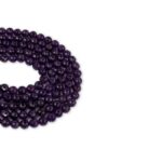 Ametist Dizi  Faset Kesim  8 mm  47 Adet  38 cm  A Kalite