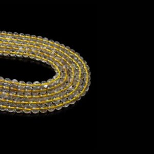 Gold Rutil Kuvars Dizi Küre Kesim  8 mm  48 Adet  40 cm  A Kalite
