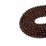 Obsidyen Dizi Küre Kesim  8 mm  48 Adet  40 cm