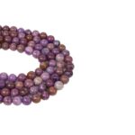 Lepidolit Dizi Küre Kesim  9 mm  41 Adet  40 cm  A Kalite