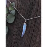 Cam Uçlu Yetişkin Kolye 3-4cm Kolye Ucu  50cm Zincir  Modern & Zarif Tasarım