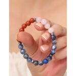 Terazi Burcu Doğaltaş Bileklik 8 mm  20 cm  Kadın & Erkek ⚖️