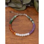 Yengeç Burcu Doğaltaş Bileklik 4×5 mm Küp Faset Kesim  18 cm + 2 cm Uzatma  925 Ayar Gümüş Aparatlı 🦀