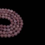 Çilek Kuvars Doğaltaş Dizi Küre Kesim  10 mm  33 Adet  40 cm  İç Barış ve Canlılık Taşı