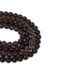 Dumanlı Kuvars Doğaltaş Dizi Küre Kesim  10 mm  40 Adet  40 cm  A + Kalite