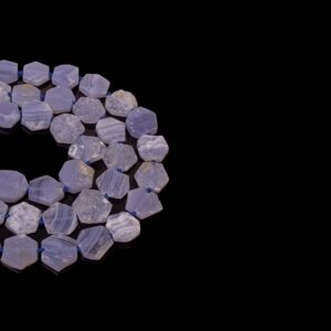 Kalsedon Doğaltaş Dizi 14x4 mm  24 Adet  40 cm