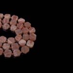 Güneş Taşı Doğaltaş Dizi 15x6 mm  21 Adet  40 cm