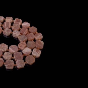 Güneş Taşı Doğaltaş Dizi 15x6 mm  21 Adet  40 cm