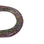 Hematit Koyu Renkli Altıgen Doğaltaş Dizi  2x1 mm  380 Adet  40 cm  A+ Kalite