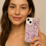 Ametist Kristal Kuvars Doğal Taş Özel Tasarım Iphone 13 Iphone 14 Stony Telefon Kılıfı - Görsel 2