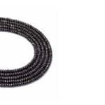 Hematit Doğaltaş Dizi Faset Rondela Kesim  4x1 mm  180 Adet  40 cm