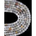 Güneş Taşı Dizi Küp Faset Kesim  4x4 mm  70 Adet  40 cm  A+ Kalite