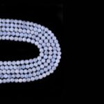 Kalsedon Dizi Küre Kesim  5 mm  81 Adet  40 cm  A+ Kalite