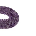 Ametist Dizi Küre Kesim  6 mm  65 Adet  40 cm
