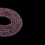 Çilek Kuvars Dizi Küre Kesim  6 mm  67 Adet  40 cm