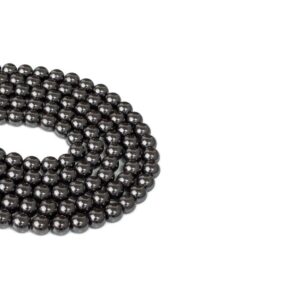 Hematit Dizi Küre Kesim  8 mm  48 Adet  40 cm  A Kalite