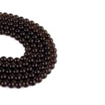 Dumanlı Kuvars Dizi Küre Kesim  8 mm  47 Adet  40 cm  AAA+ Kalite