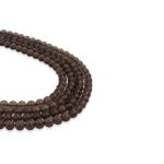 Dumanlı Kuvars Dizi Küre Kesim  8 mm  46 Adet  40 cm  A+ Kalite