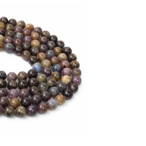 Safir Dizi Küre Kesim  8 mm  48 Adet  40 cm  A+ Kalite