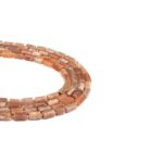 Güneş Taşı Dizi Yassı Küp Kesim  8x11 mm  30 Adet  40 cm  A Kalite