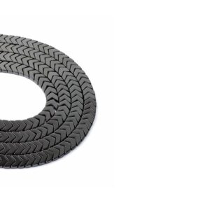 Hematit Dizi Gri Çavuş Kesim  8x3 mm  58 Adet  40 cm  A Kalite