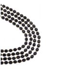 Obsidyen Dizi Silindir Faset Kesim  8x6 mm  38 Adet  40 cm  A+ Kalite