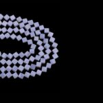 Kalsedon Dizi Kare Kesim  8x8 mm  38 Adet  40 cm  A+ Kalite