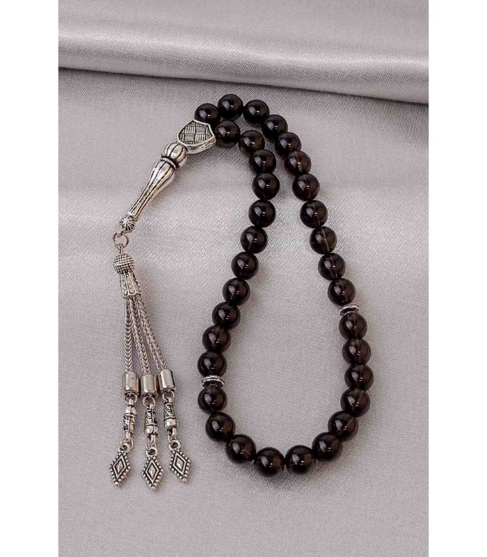 Dumanlı kuvars AAAA+ Kalite Tesbih