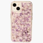 Ametist Kristal Kuvars Doğal Taş Özel Tasarım Iphone 14 Plus Telefon Kılıfı