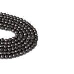 Hematit Dizi Küre Kesim  6 mm  60 Adet  40 cm  A Kalite