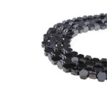 Hematit 7X4 MM Dizi Siyah Kanallı Doğal Taş