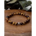 Kaplangözü Doğaltaş Bileklik 8mm Küre  19cm  Erkek & Kadın Modeli