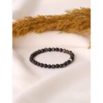 Siyah Akik Doğaltaş Bileklik 6 mm  20 cm  Her Yaşa Uygun Hediye