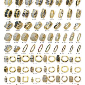 Altın Yüzük ve Küpe Modeller Hareketli Tek Taş Klasik Tasarımlar