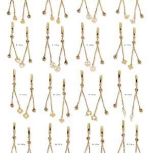 Küpeler Altın Hafif Çocuklara Gençlere Kadınlara Şık Tasarımlar