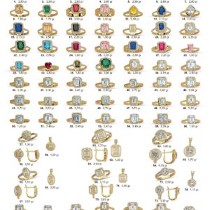 Yüzük Set Model 86 Farklı Tasarım Toptan Satışta Renkli Seçenek